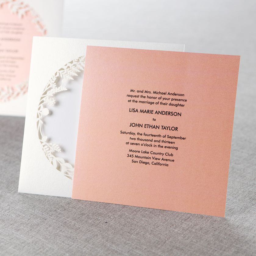 Simple wedding card content template