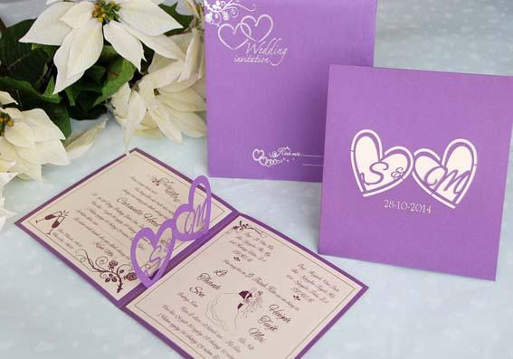 The most beautiful and unique wedding card template