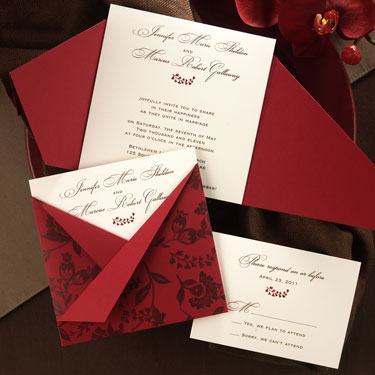 Beautiful folding wedding card template