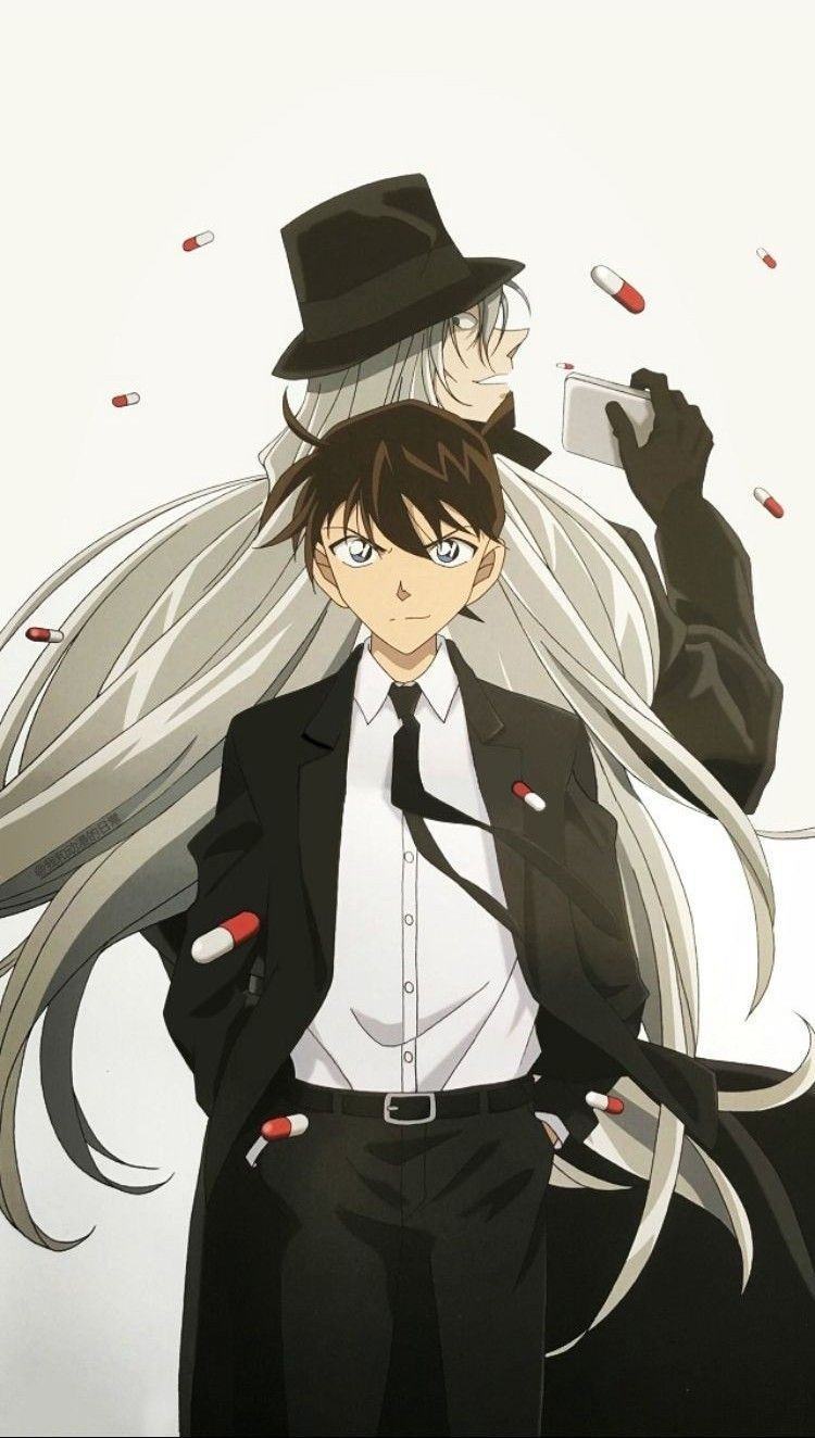 Hình ảnh Kudo Shinichi và Gin