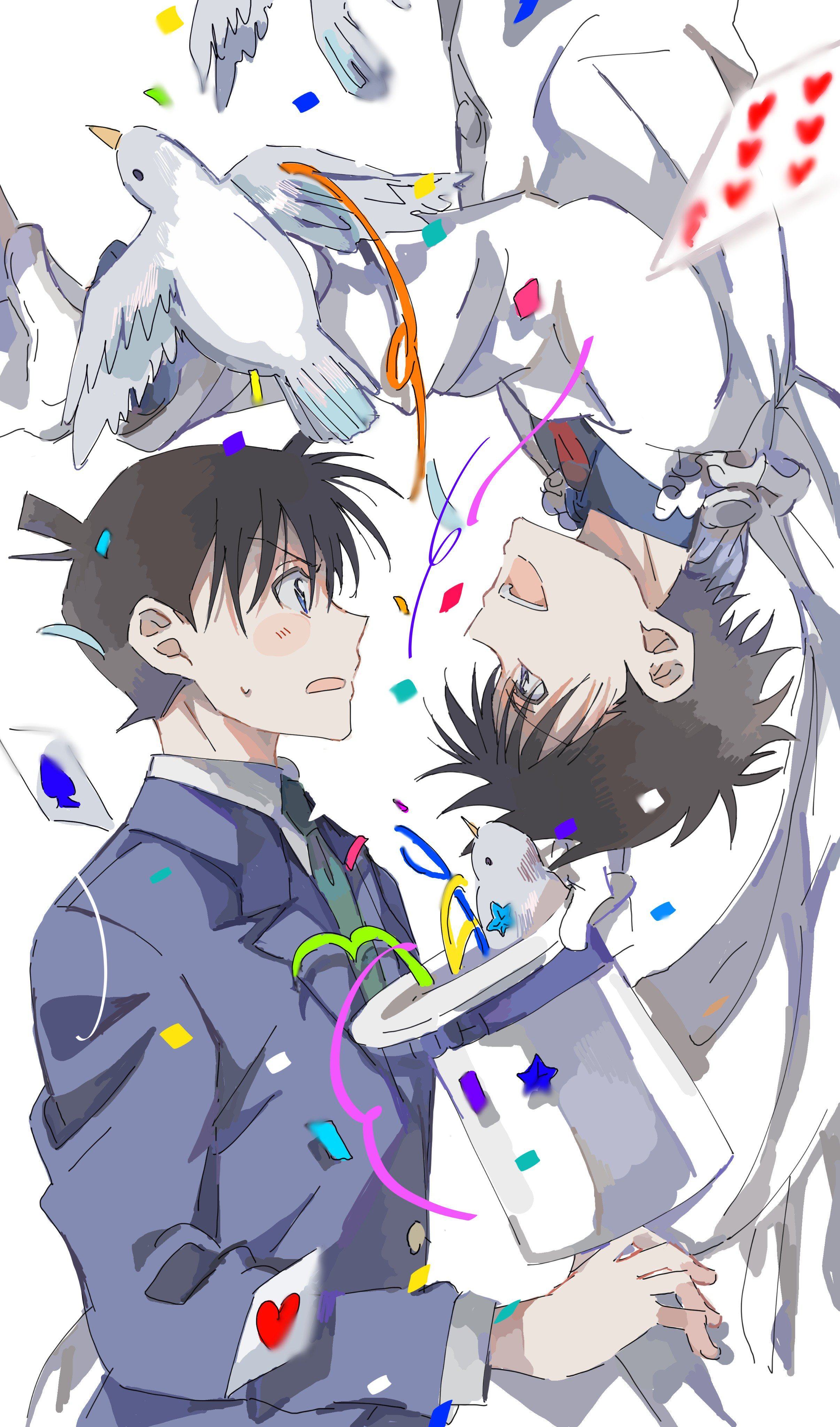 Hình ảnh Kudo Shinichi và Kaito Kid