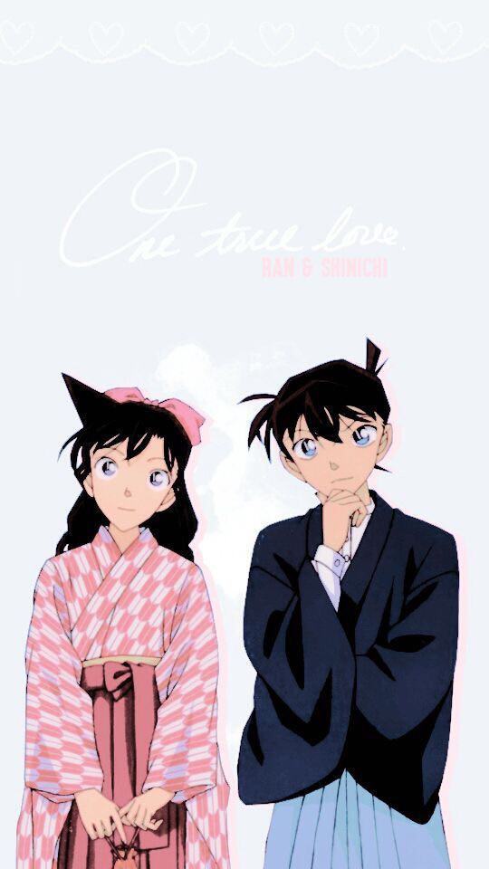 Hình nền Kudo Shinichi và Ran cho điện thoại