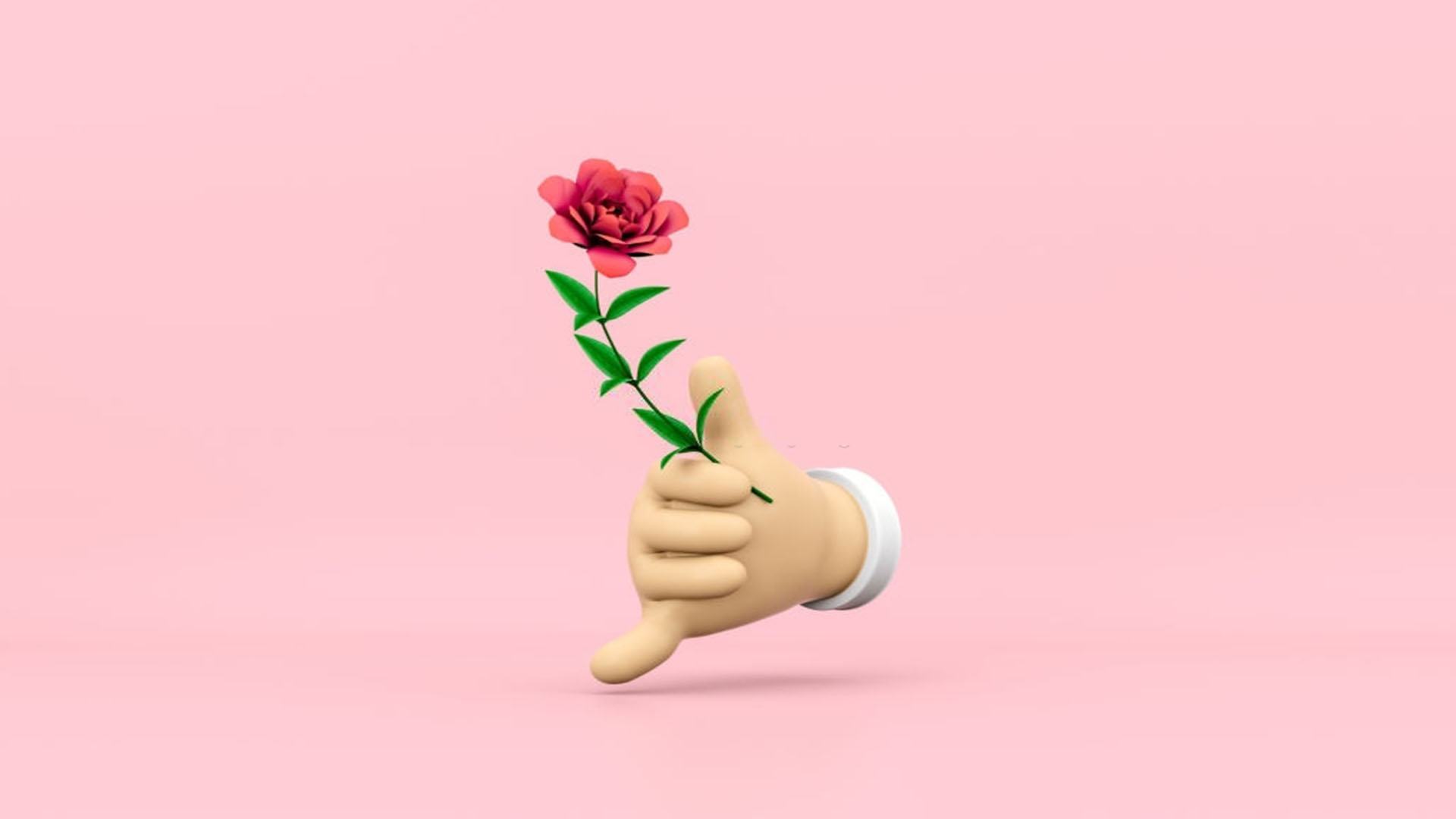 Hình nền hoa hồng 3D đẹp