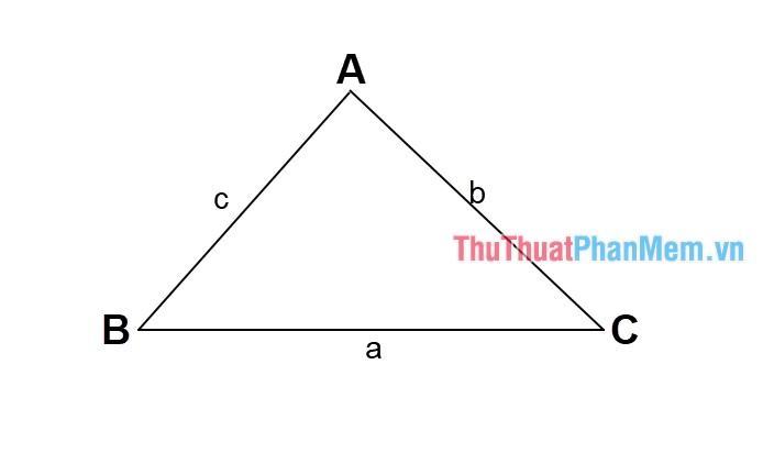 Công thức Heron tính diện tích tam giác theo độ dài ba cạnh