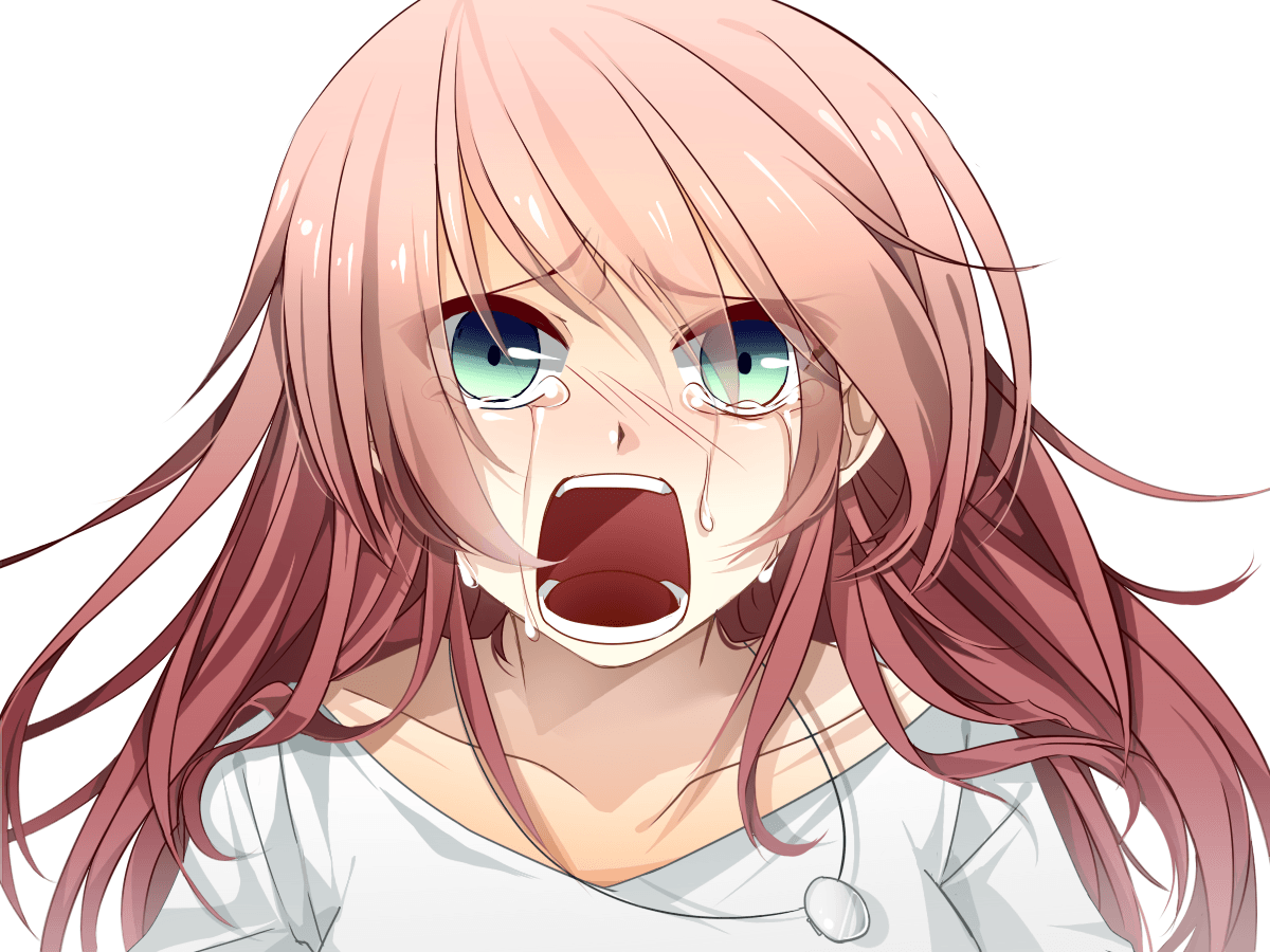 Hình ảnh anime girl đang khóc