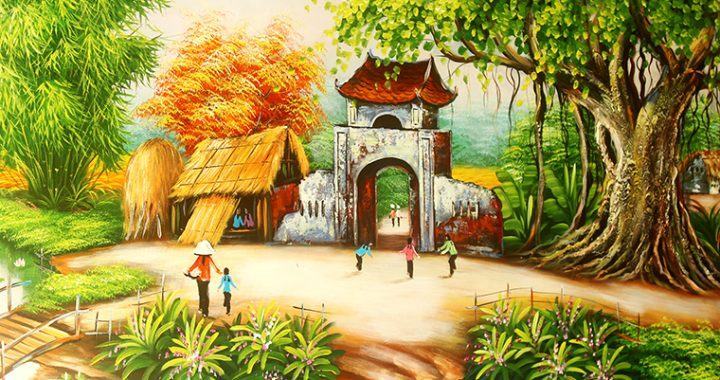 Tranh phong cảnh đất nước và con người