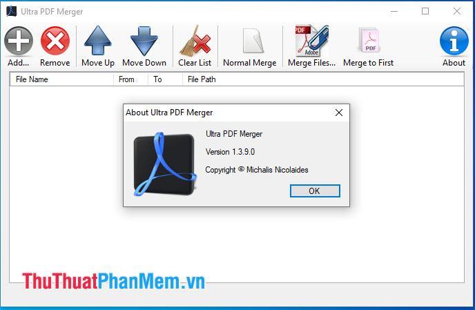 Phần mềm Ultra PDF Merger