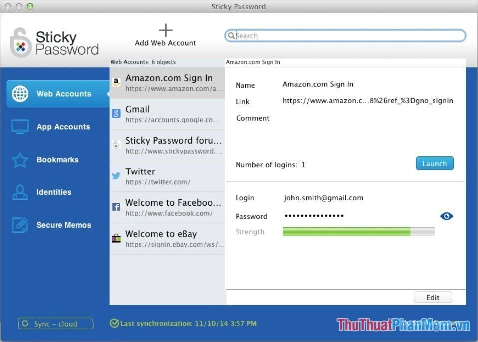 Phần mềm Sticky Password