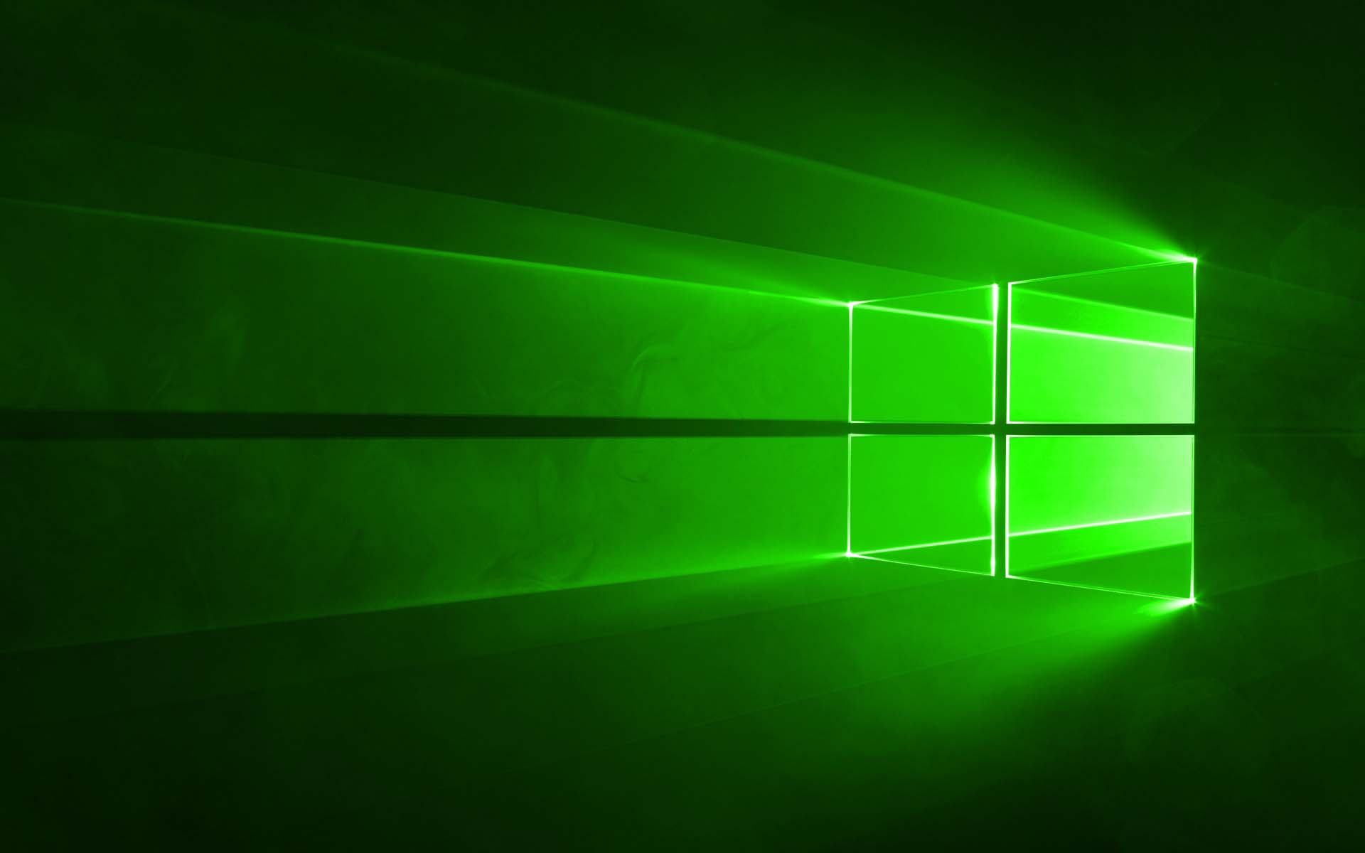 Hình nền Windows 10 màu xanh lá cây