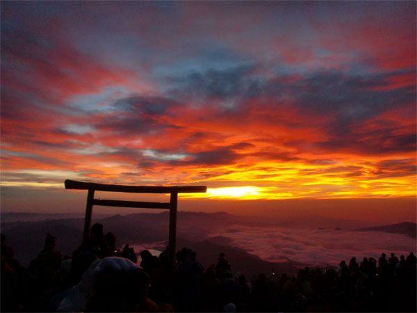 Hình ảnh cổng vào núi Phú Sĩ