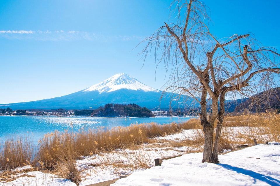 Hình ảnh núi Phú Sĩ vào một ngày nắng đẹp