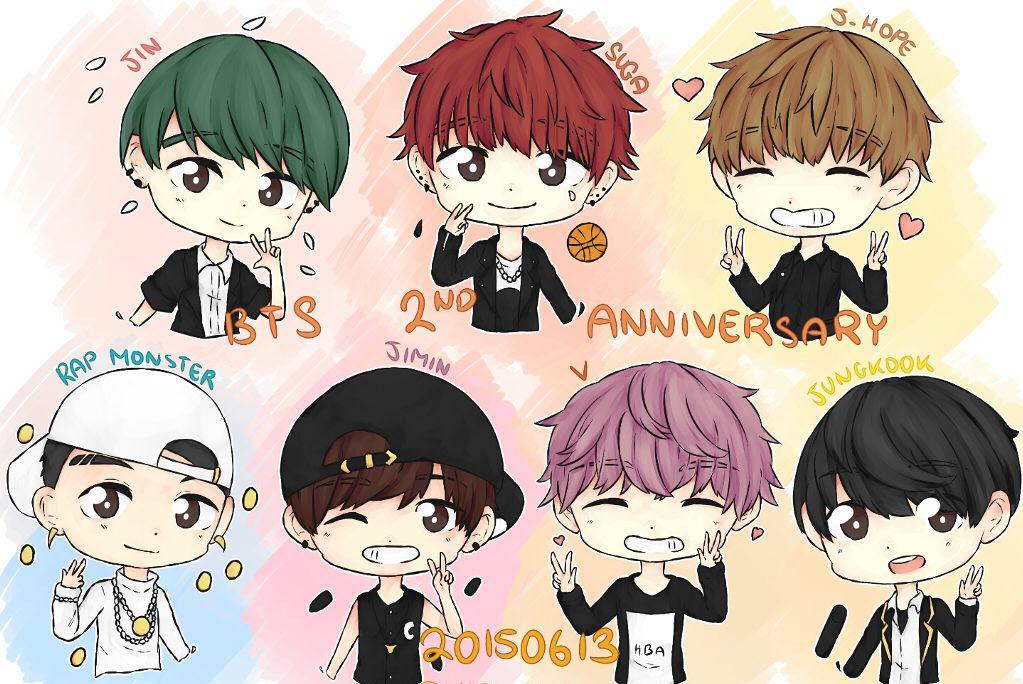 Ảnh chibi BTS đẹp