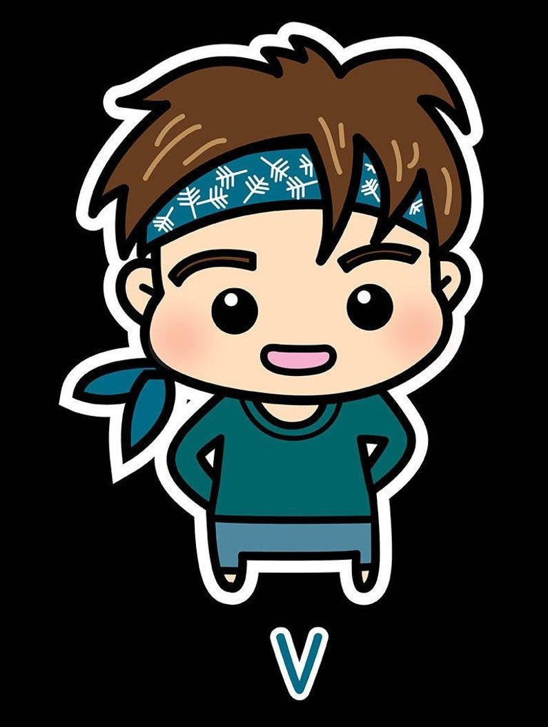 BTS V Chibi là đẹp nhất