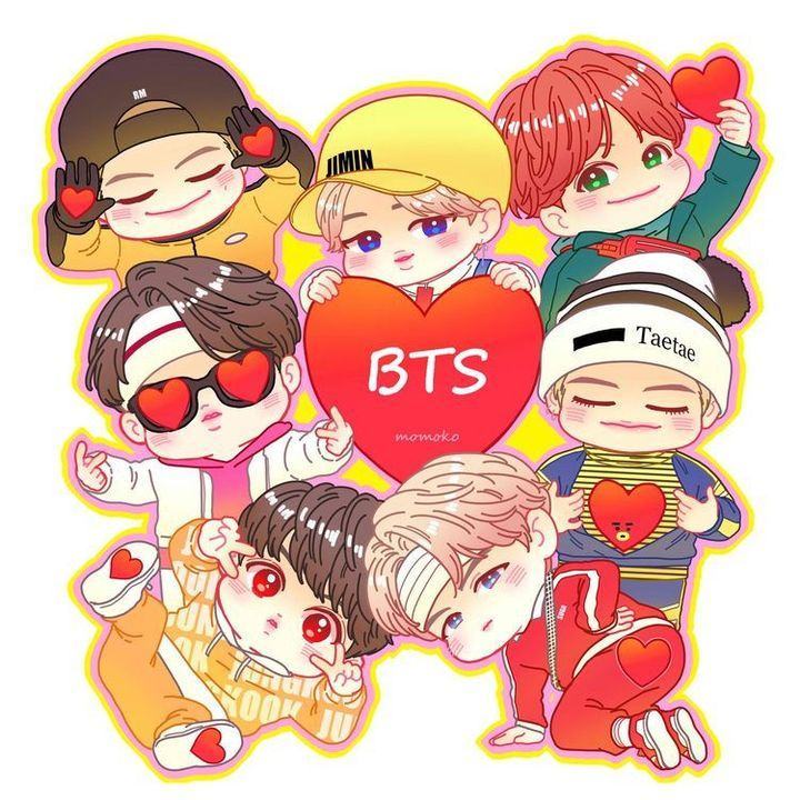 Ảnh chibi BTS cực ngầu