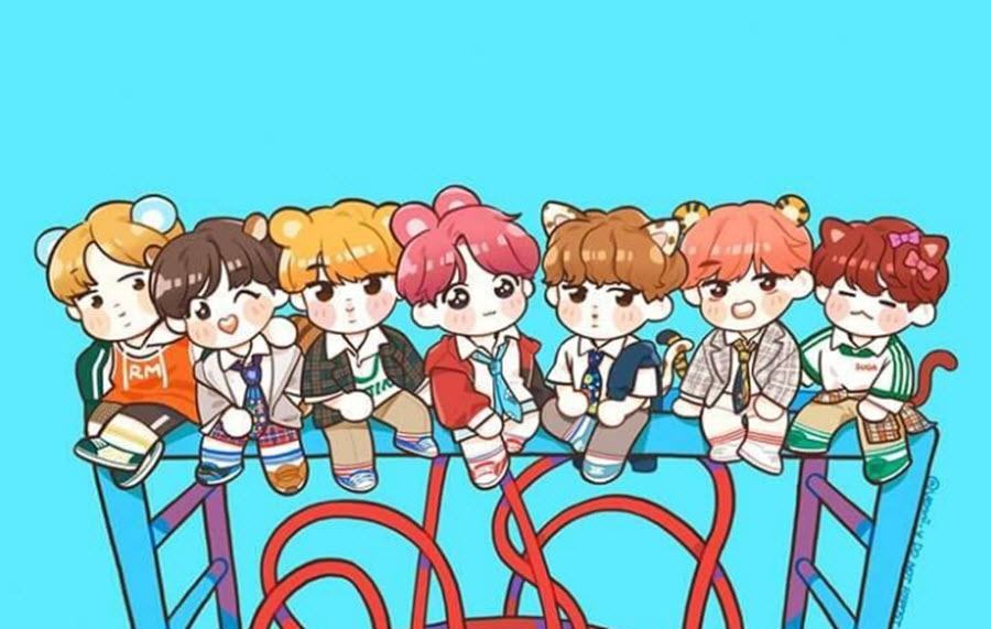 Ảnh chibi BTS đẹp