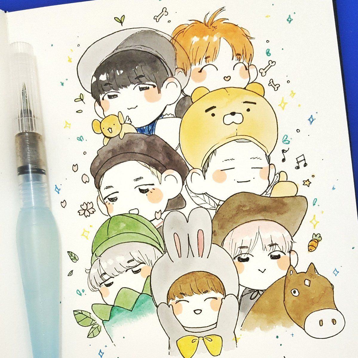 Chibi BTS siêu hài và đẹp