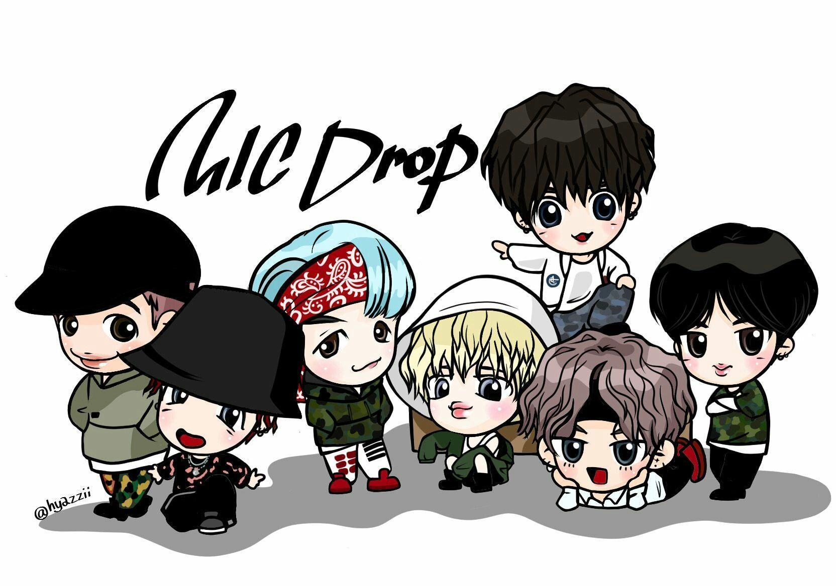 Hình ảnh Chibi BTS đáng yêu và dễ thương nhất