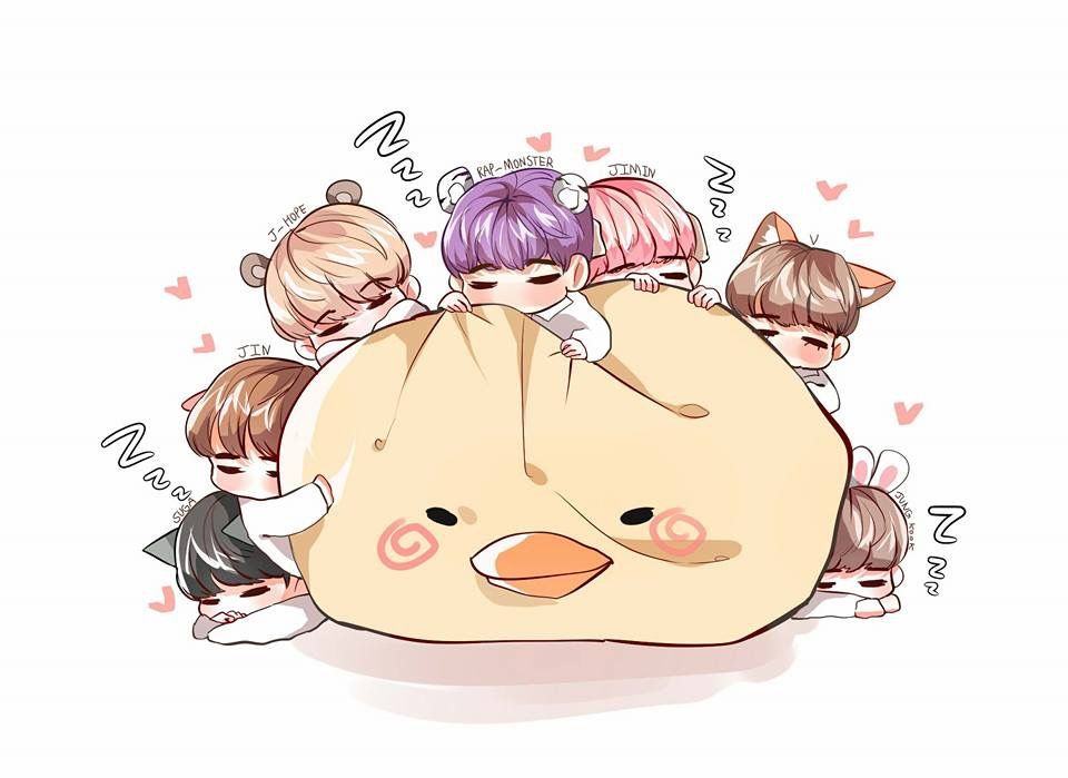 Ảnh chibi BTS cực ngầu