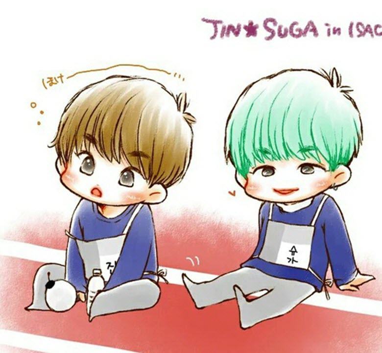 Hình ảnh chibi BTS dễ thương