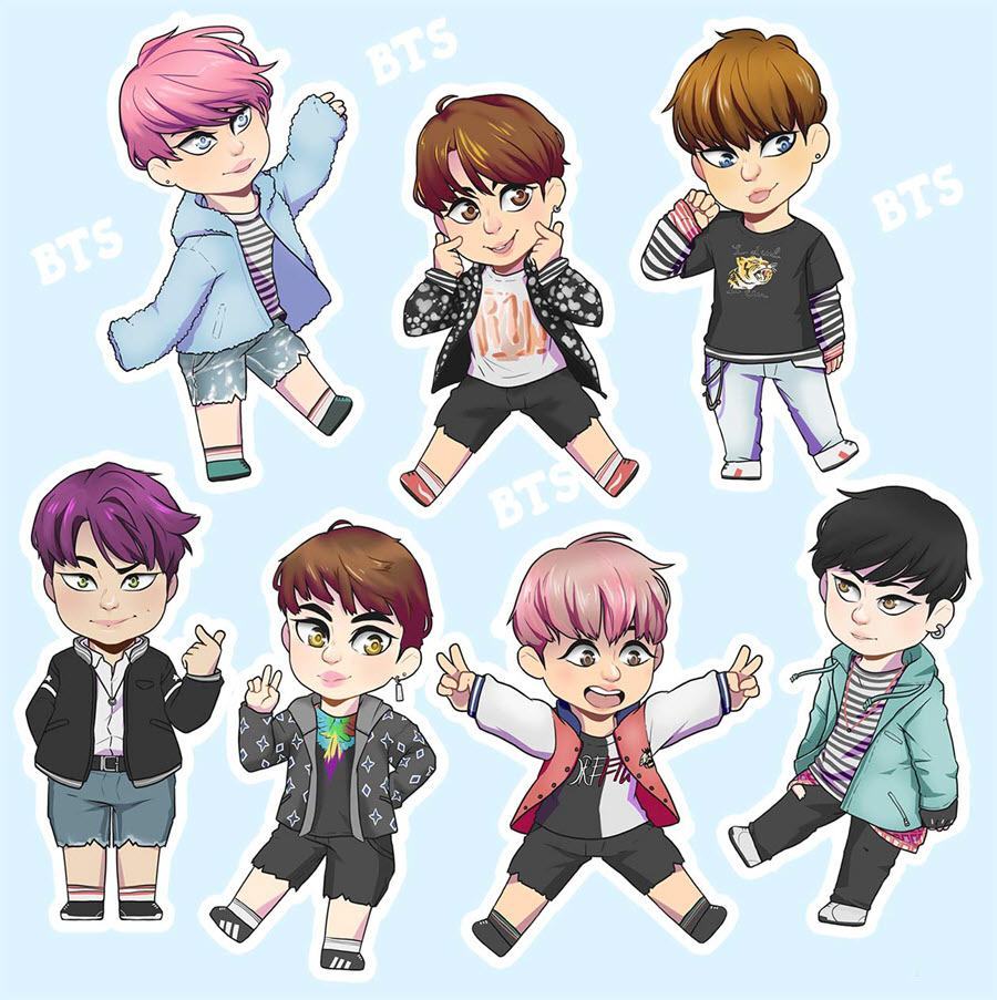 Hình ảnh BTS Chibi đẹp nhất