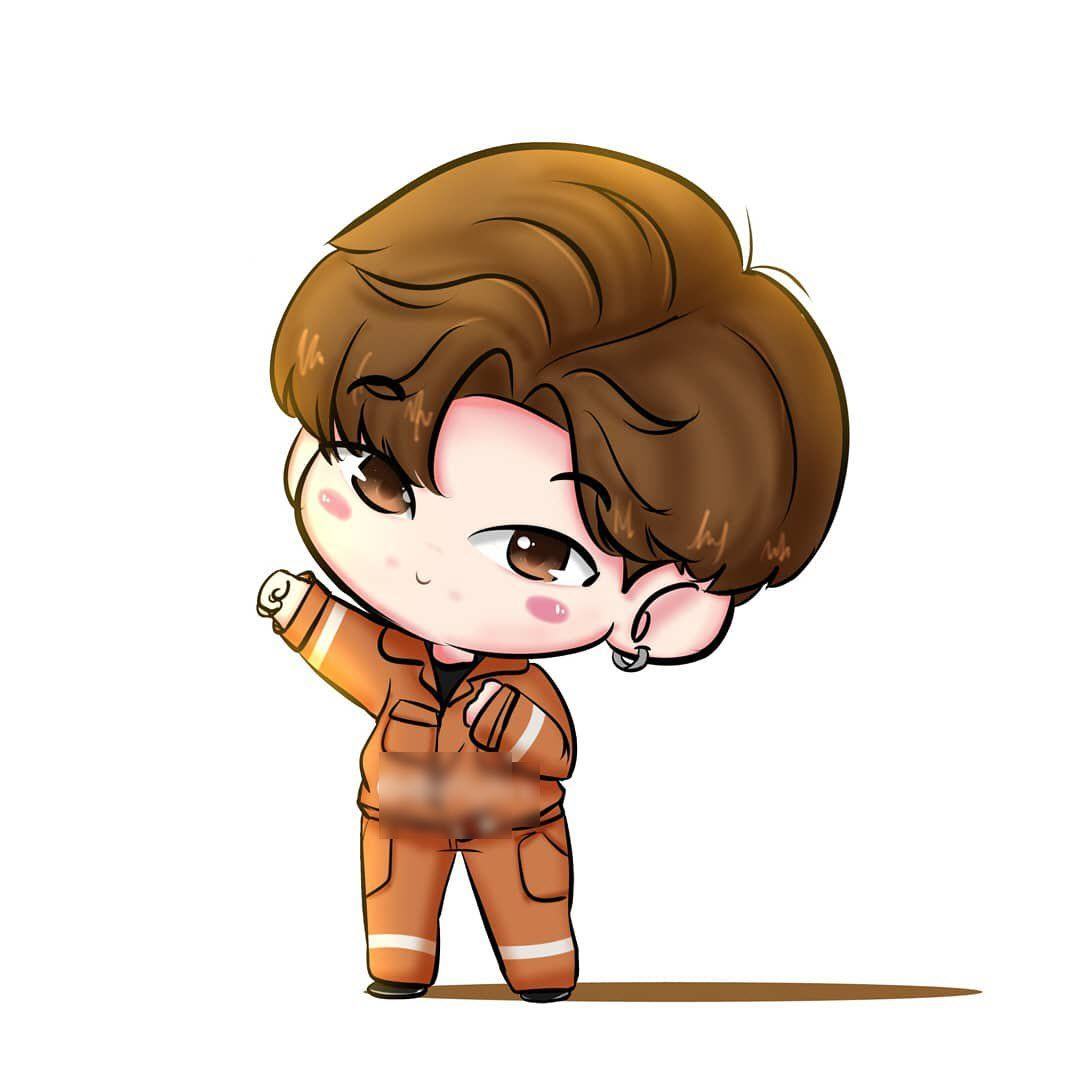 Ảnh chibi BTS junghook đẹp quá