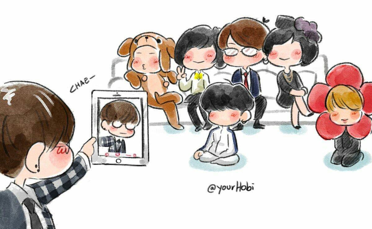 Hình ảnh chibi BTS dễ thương