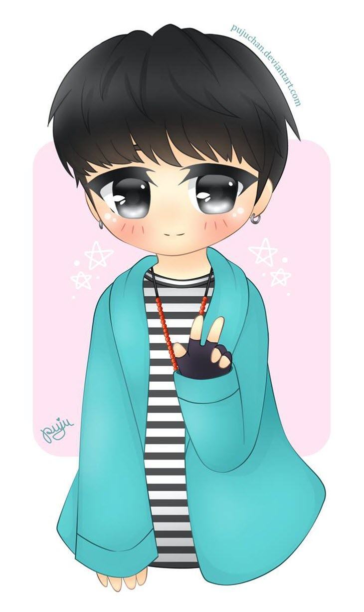 Ảnh chibi BTS Suga đẹp nhất