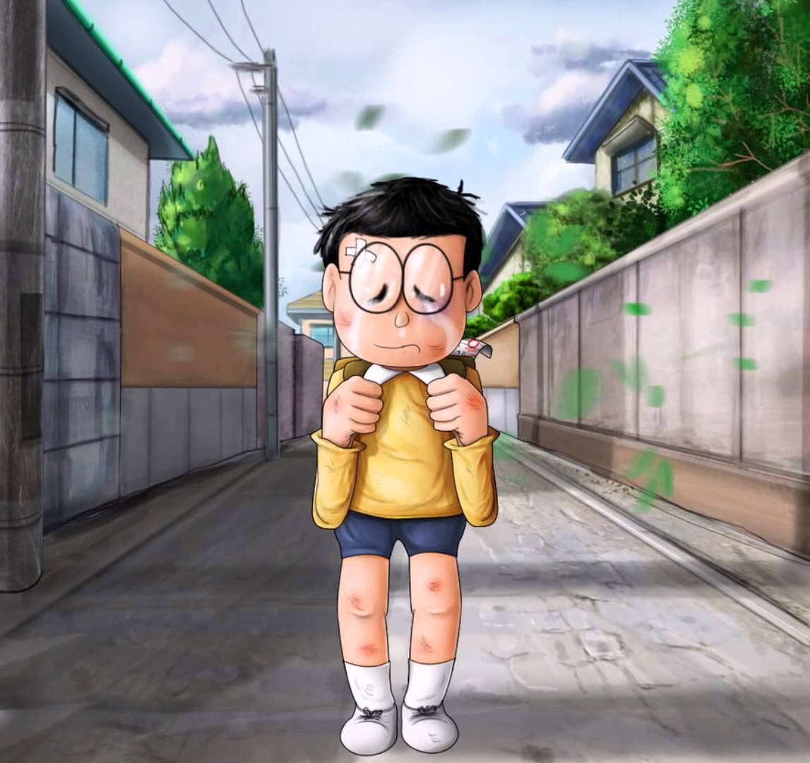 Ảnh nobita buồn 3D