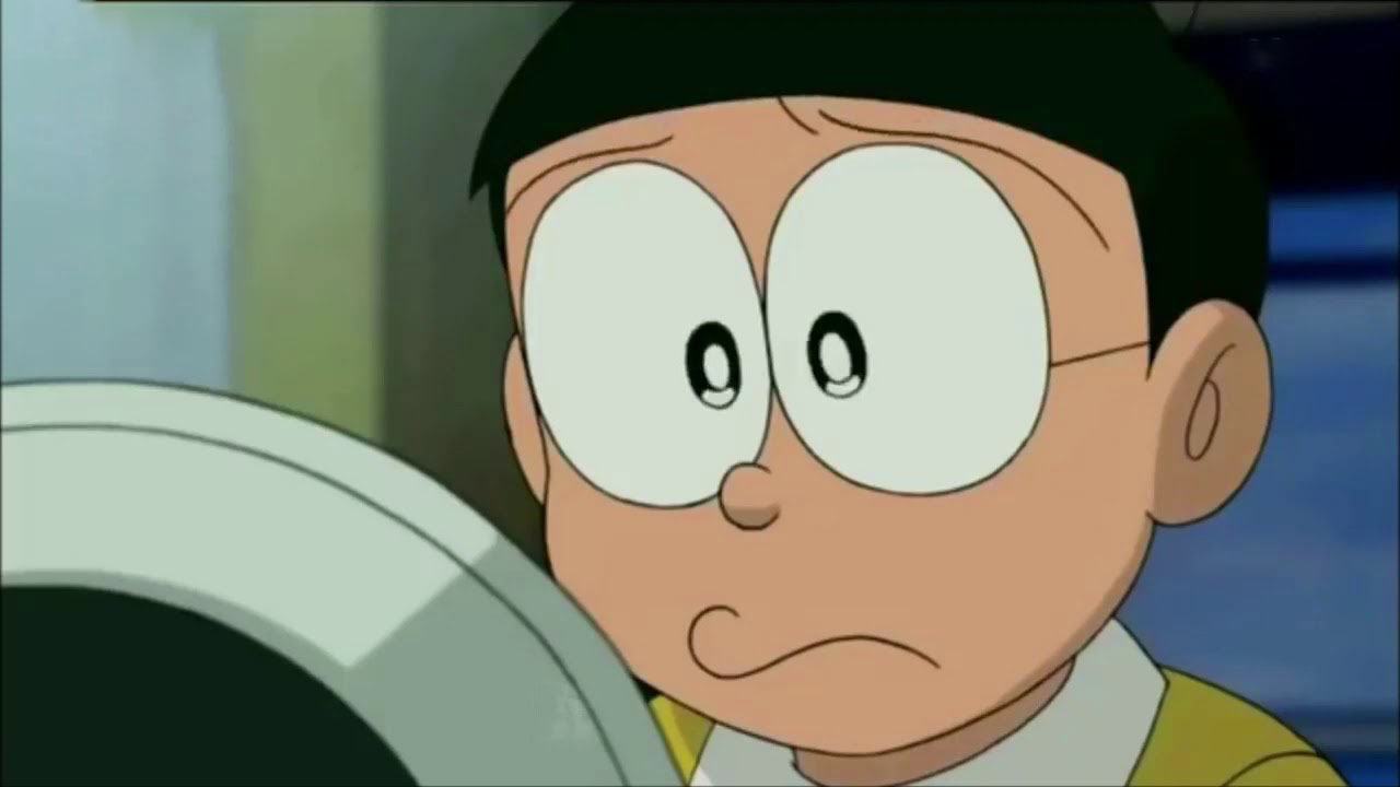 Ảnh nobita buồn dễ thương