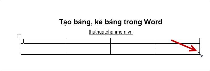 Tạo bảng, kẻ bảng trong Word 7