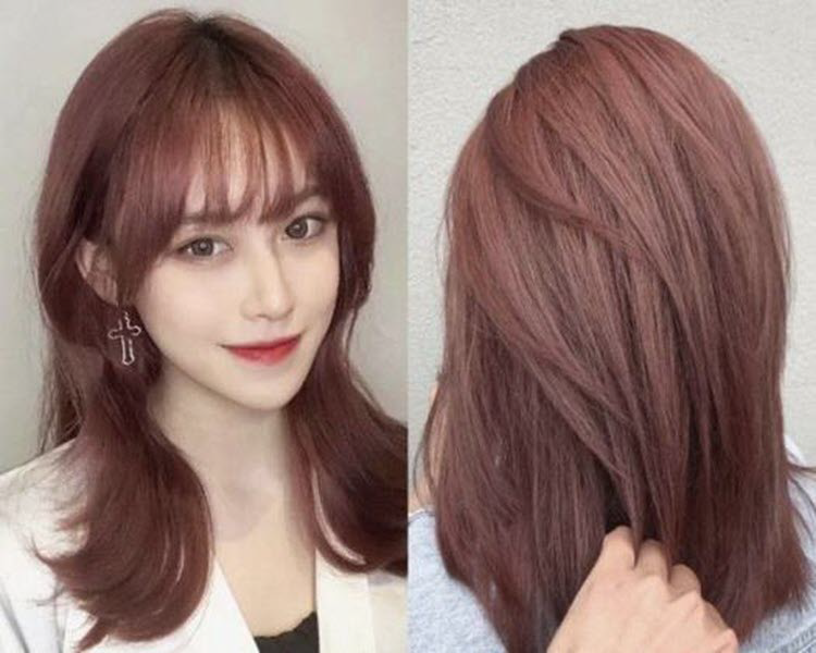 Milk brown with pink color without bleaching