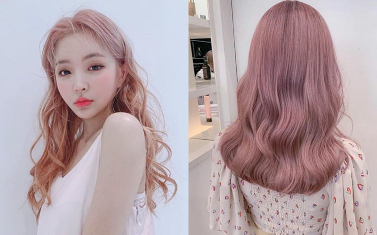 Milk brown with pink color is suitable for white skin
