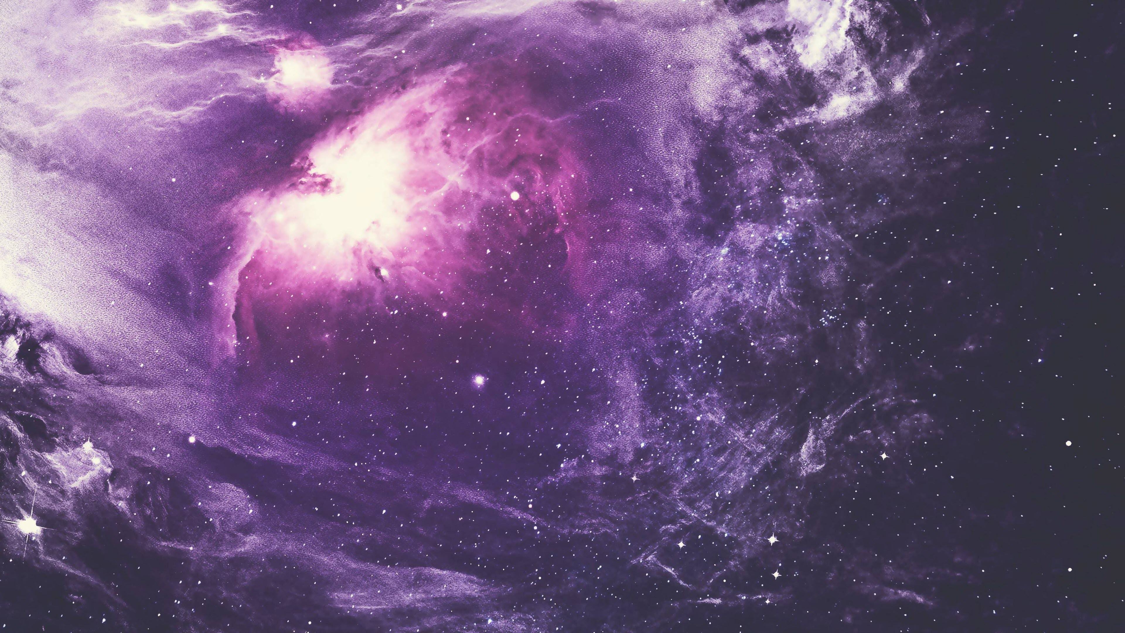 Hình nền thiên hà màu tím