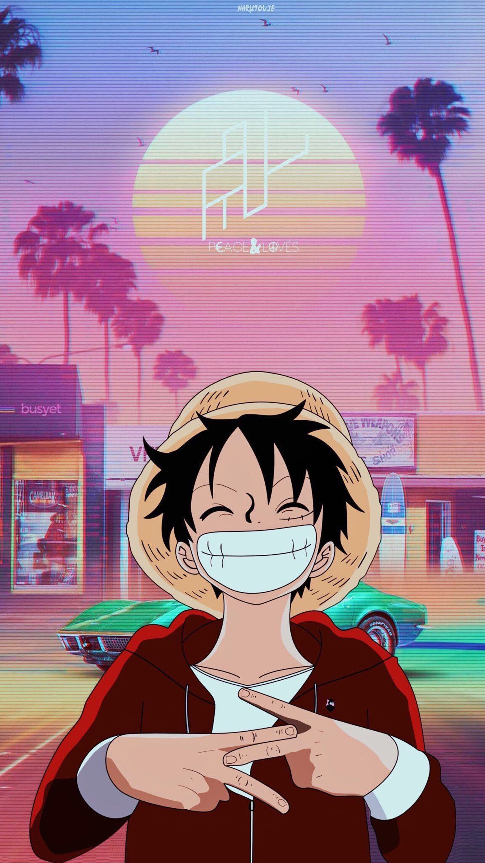 Hình nền Luffy dễ thương dễ thương nhất