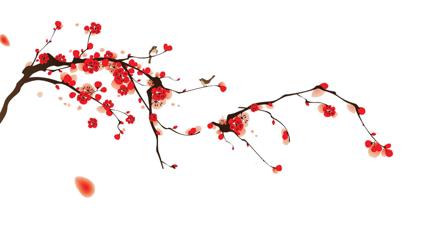 Hình ảnh cành hoa đào đỏ đẹp