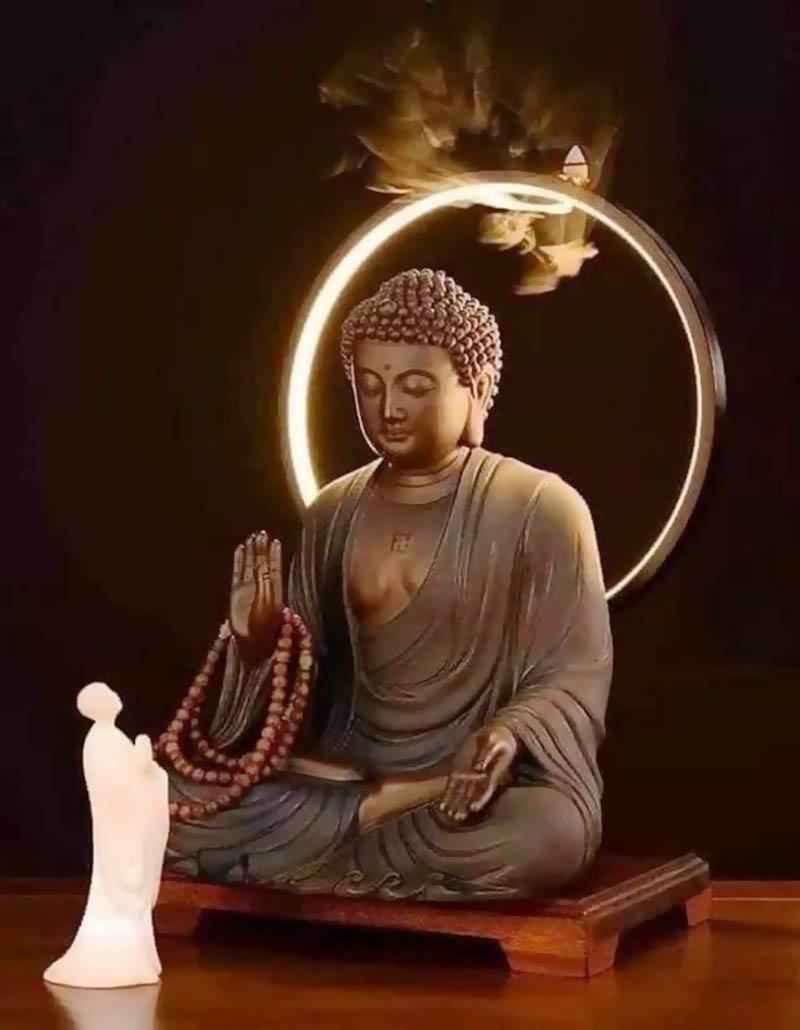 Hình ảnh lạy Phật bằng tượng đẹp
