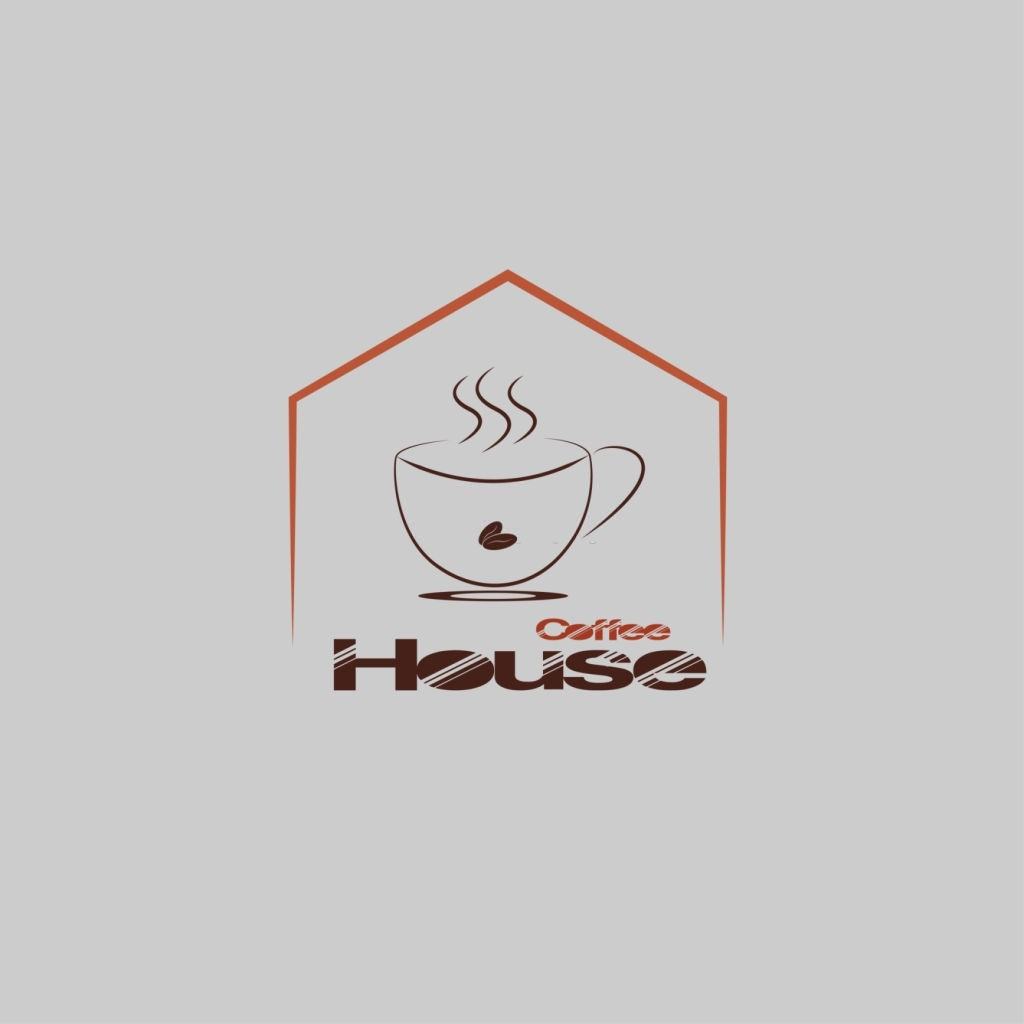 logo quán cà phê trong nhà