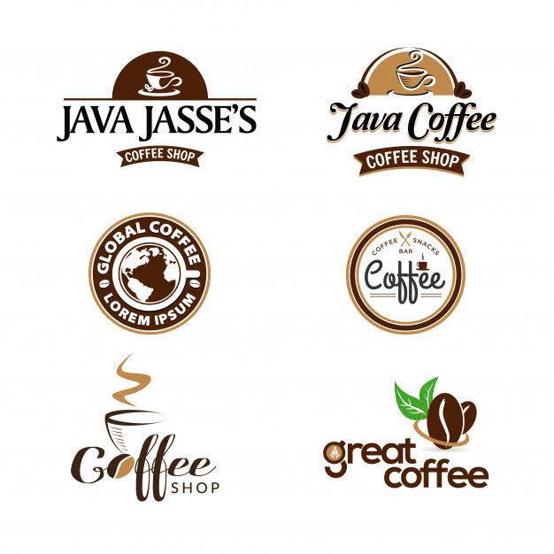 Mẫu logo quán cà phê độc đáo