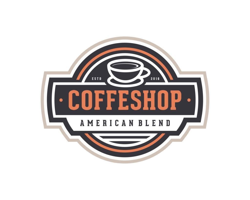 mẫu logo quán cà phê mỹ