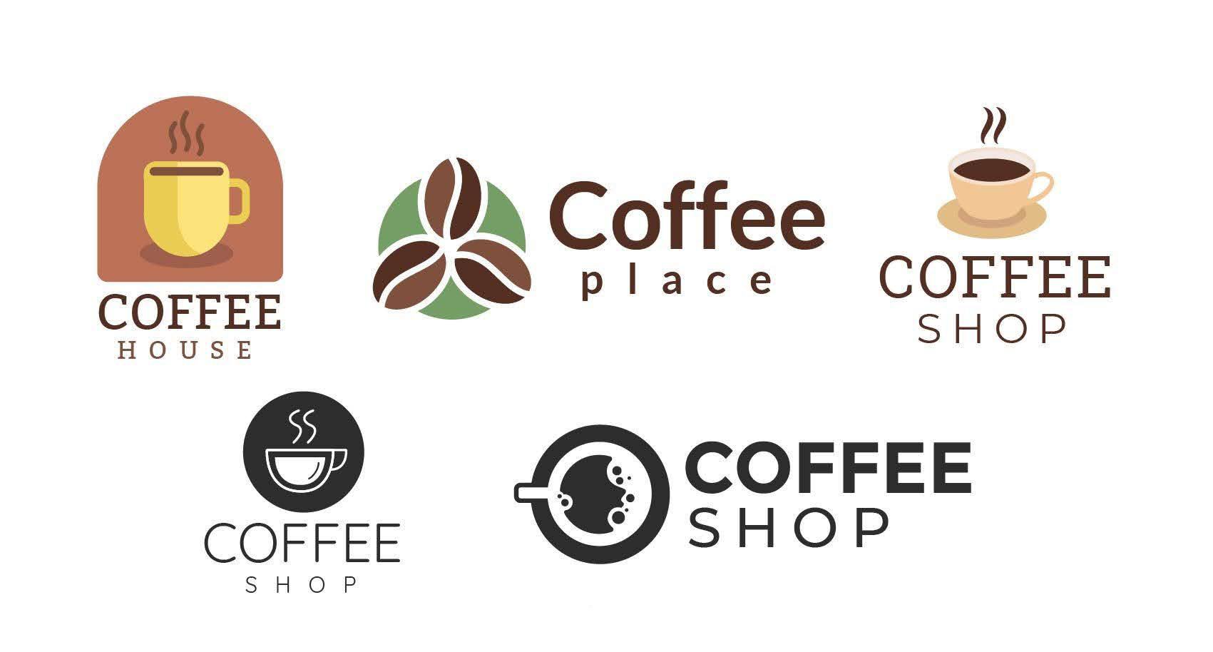 Mẫu logo quán cà phê take away