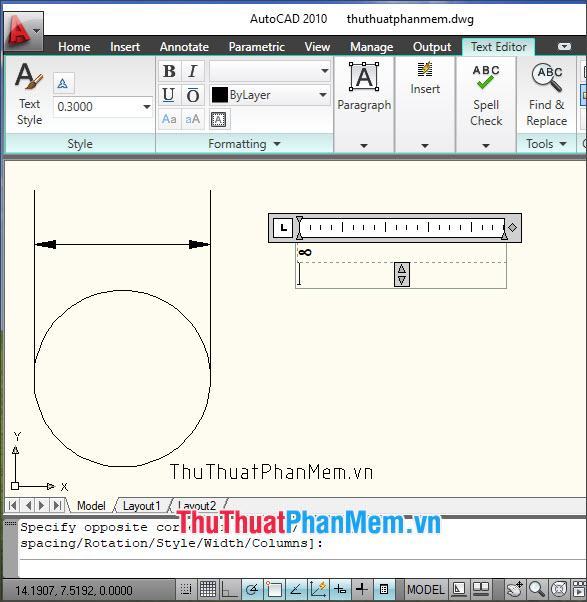 Nhấn Ctrl + V để dán ký tự đặc biệt vừa copy từ bảng Character Map