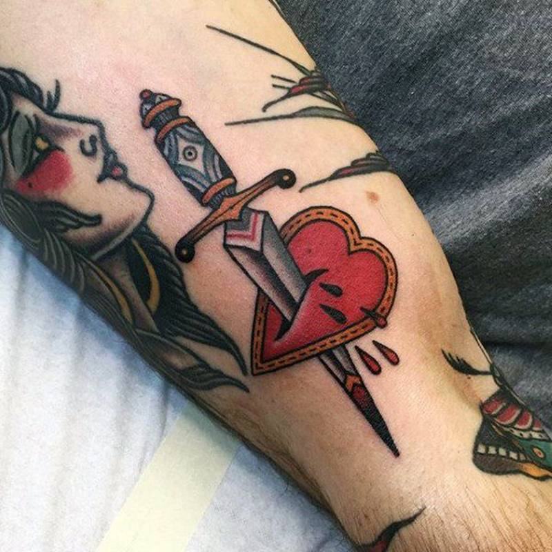 Hate Heart Tattoo