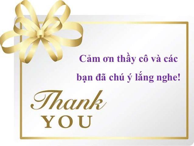 Cảm ơn các bạn đã lắng nghe, ảnh đơn giản mà đẹp 