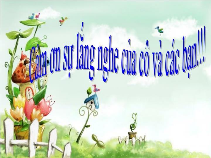 Cảm ơn bạn đã lắng nghe đơn giản