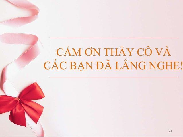 Cám ơn vì đã lắng nghe