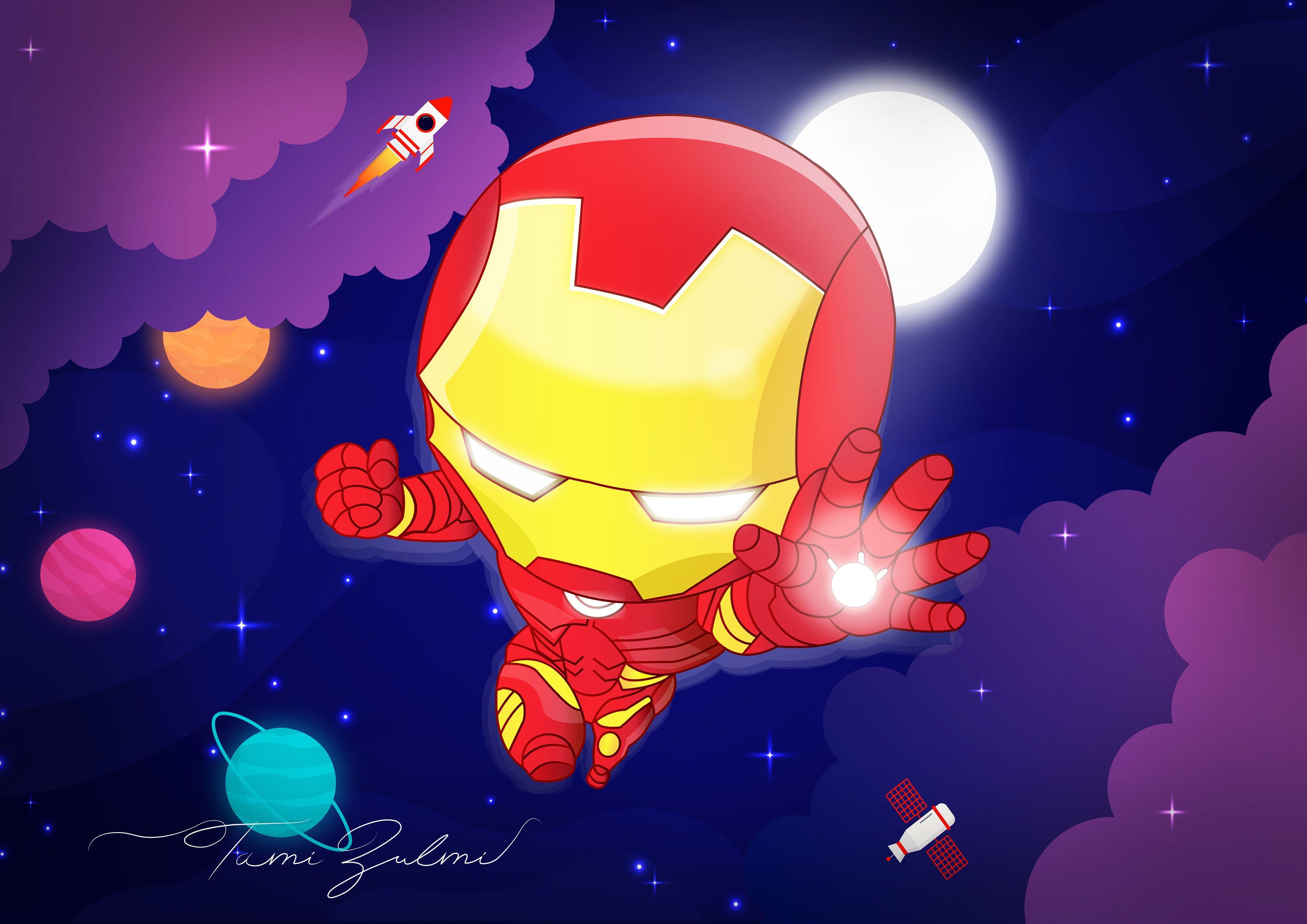 Hình ảnh chibi Iron Man dễ thương