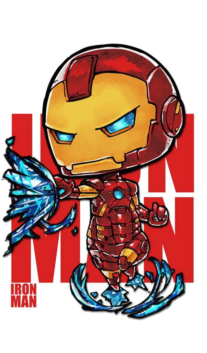 Hình nền Chibi Iron Man cực ngầu