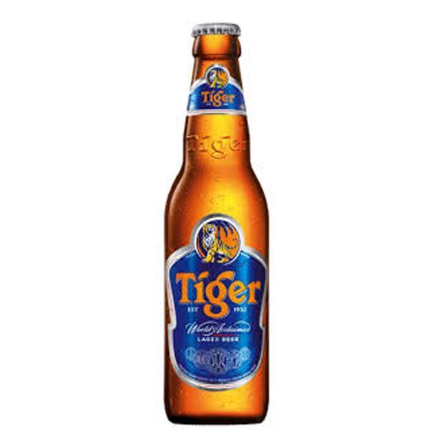 Ảnh ghép bia và chai Tiger