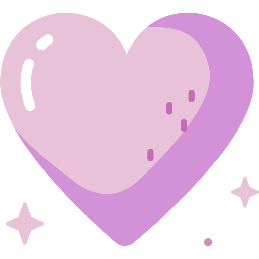 Biểu tượng trái tim màu tím
