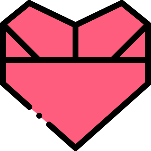 Biểu tượng trái tim hình vuông